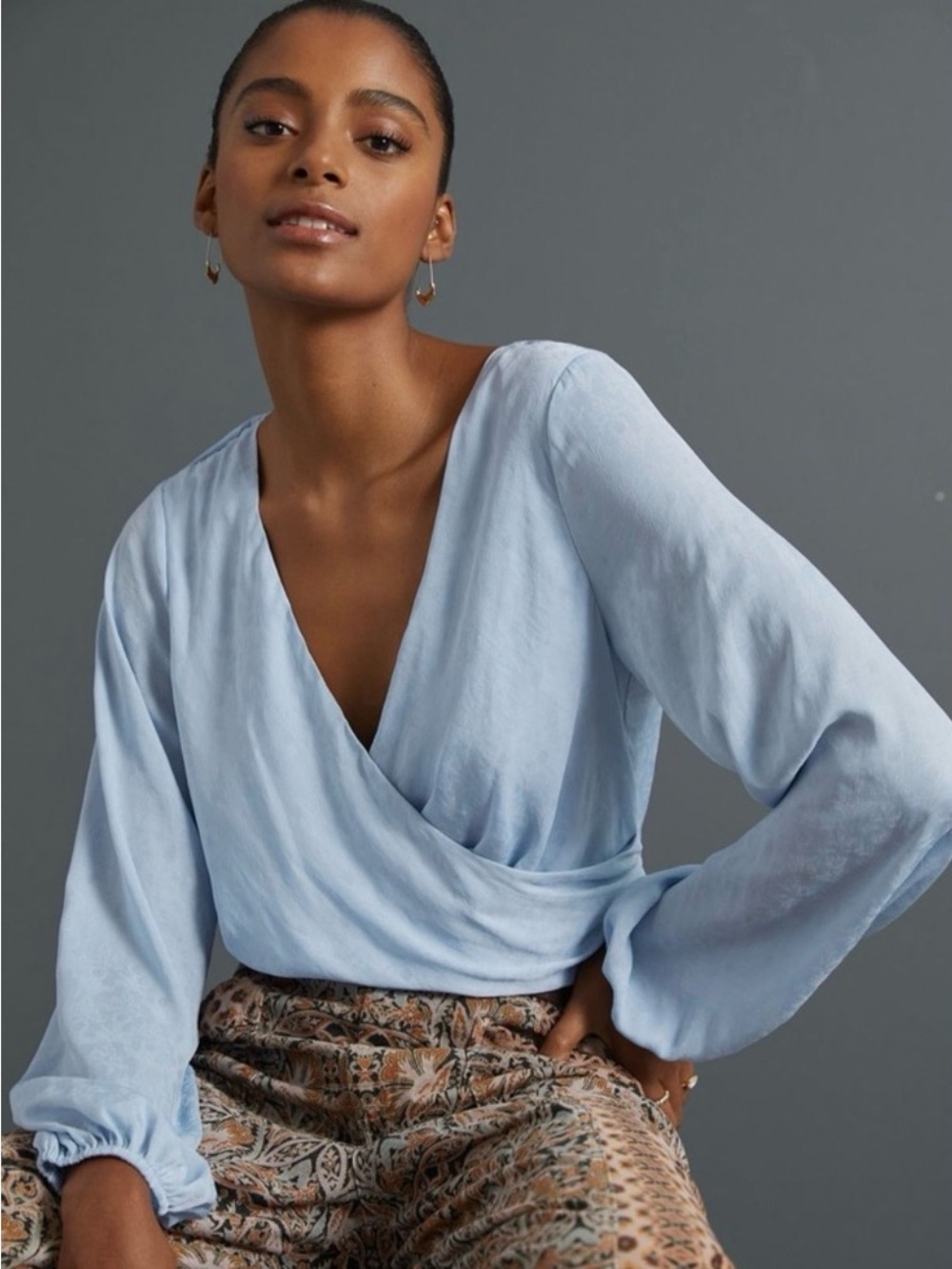 Anthropologie Sleek Twist Blouse